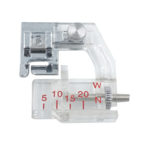 Adjustable Bias Binder Foot for Home Sewing Machines – Plastic Edge Binding Tool with Width Control, Model 6290