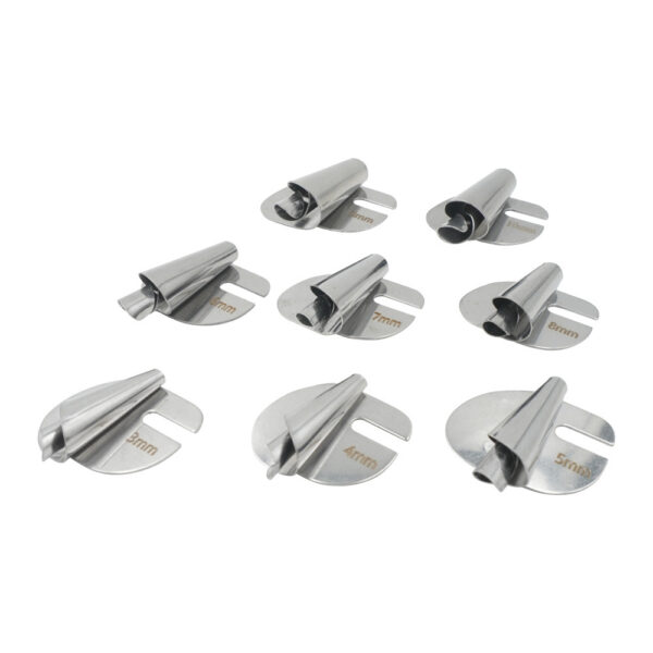 Sewing Rolled Hemmer Foot, 3/4/5/6/7/8/9/10mm Rolled Hem Presser Foot, 8 Sizes Wide Hemming Machine Rolled Hem Pressure Foot Hand Industrial Sewing Machine Sewing Accessories - Image 2